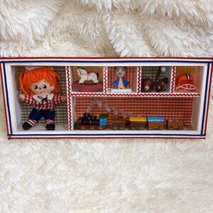 Raggedy Andy & Vintage Toys Shadow Box